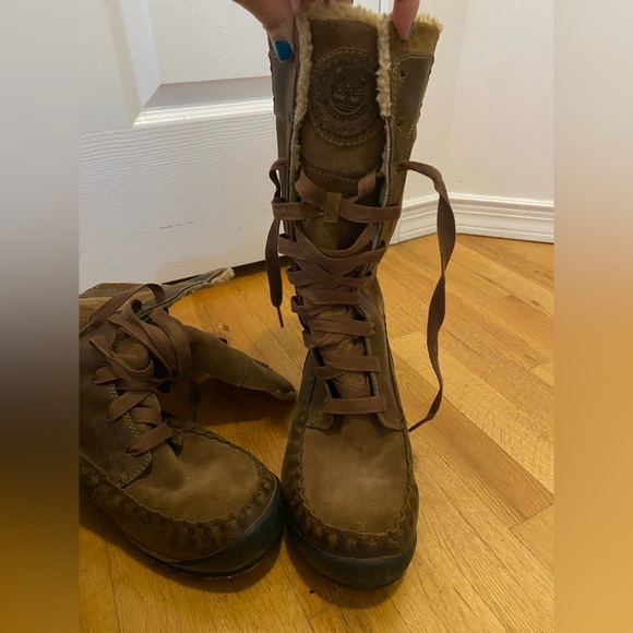 Timberland Brown Lace-Up Waterproof Winter Boots - Picture 13 of 13